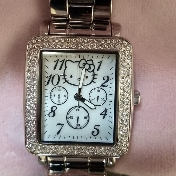 Sanrio Accessories - Rare Hello Kitty CZ Pave Watch